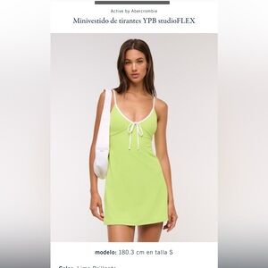 Abercrombie & Fitch Lime Green Mini Dress